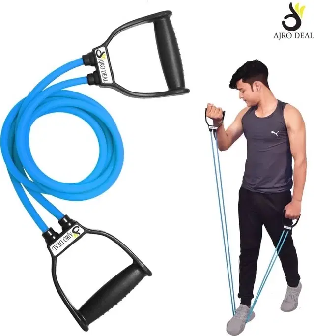 Double Toning Tube with D Handle [Sky Blue]