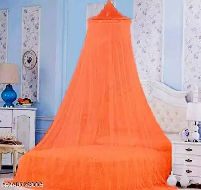 Polyester Mosquito Net, Orange, 6.7x6.5 Feet