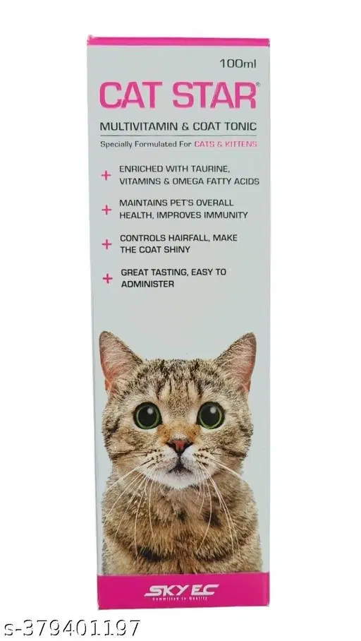 Cat star multivitamin & coat tonic For Cat (100 Ml) Pack Of 1