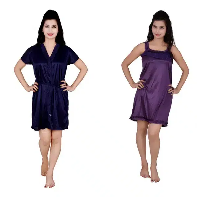 Babydoll for Women, Pack of 2 (Multicolor, Free Size)