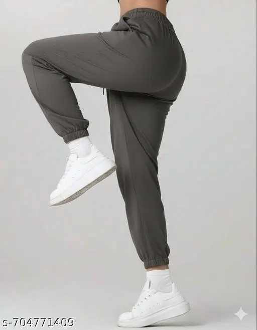 Cotton Trouser for Women, Grey (M)