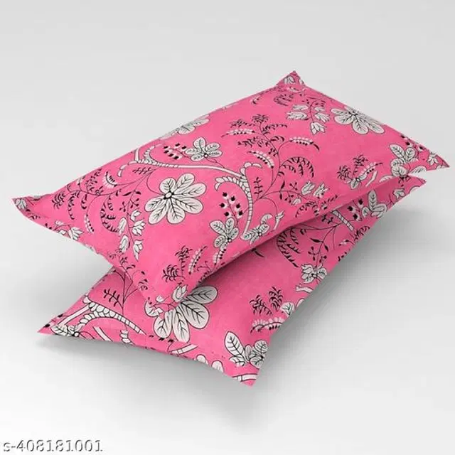 Cotton Pillow Covers, Multicolor, 17x27 inches, Pack of 2