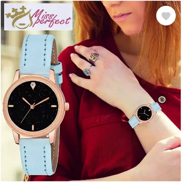 Leather Strap Analog Watch for Women & Girls (Multicolor)