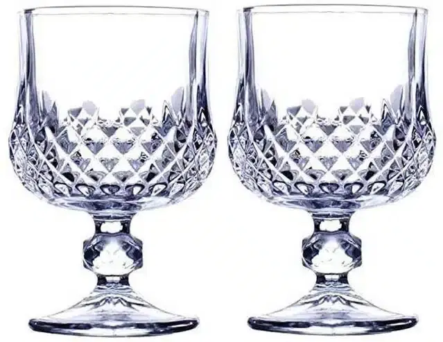 Fancy Water & Wine Glass, 150 ml, Pack of 2