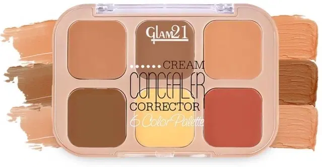Glam21 Cream Concealer Corrector Palette, 02 Concealer, Medium Madness, 9 g