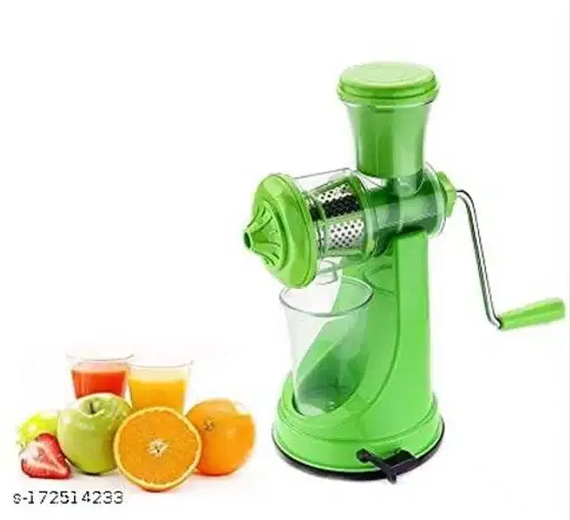 Plastic Manual Hand Juicer, Green