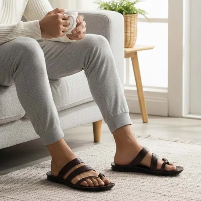 Flipflops for Men, Brown (6)