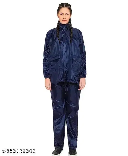 Polyester Solid Raincoat for Men/women, Multicolour (S)
