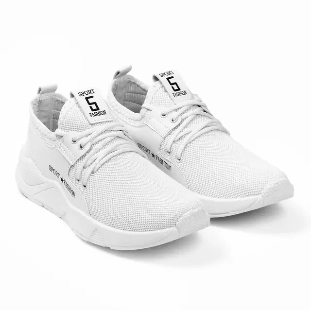 Casual Shoes for Men (White, 6)