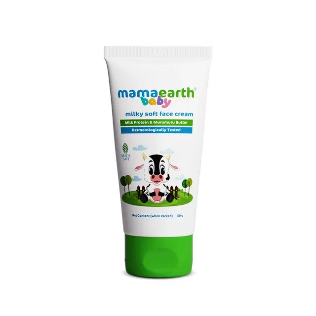 Mamaearth Milky Soft Face Cream With Murumuru Butter for Babies 60 ml
