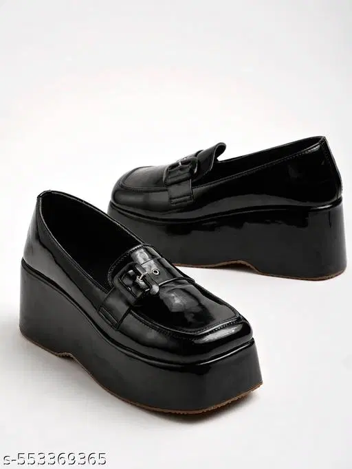 Shoetopia Girls Sneakers (Black, 11 to 12 Years)