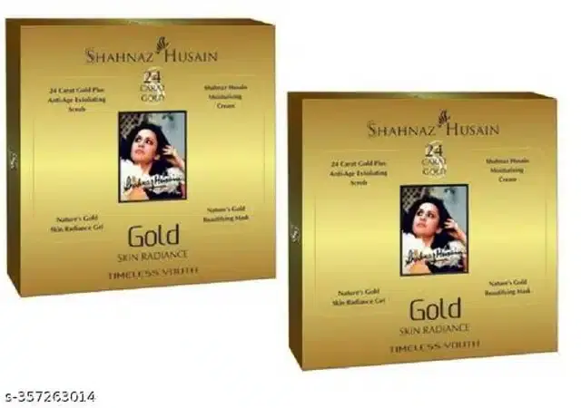 Shahnaz Husain Gold Mini Facial Kit, Set of 2