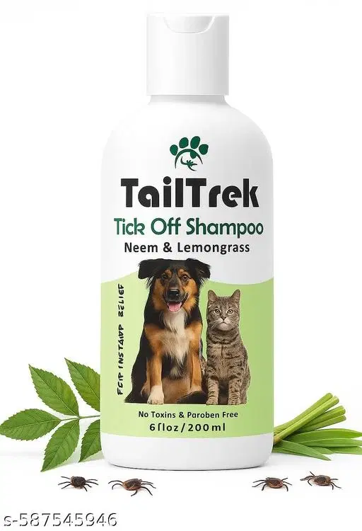 TailTrek Tick Free Dog Shampoo 200 ml,(Pack Of 1)