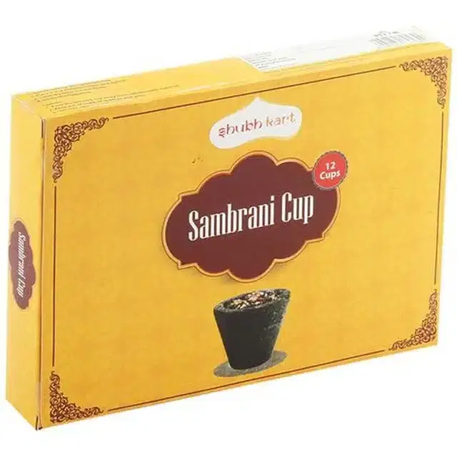 Shubhkart Sambrani Cup Black (12 Pc)