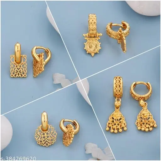 Earrings Combo,Gold-Plated Earrings For Women Girls