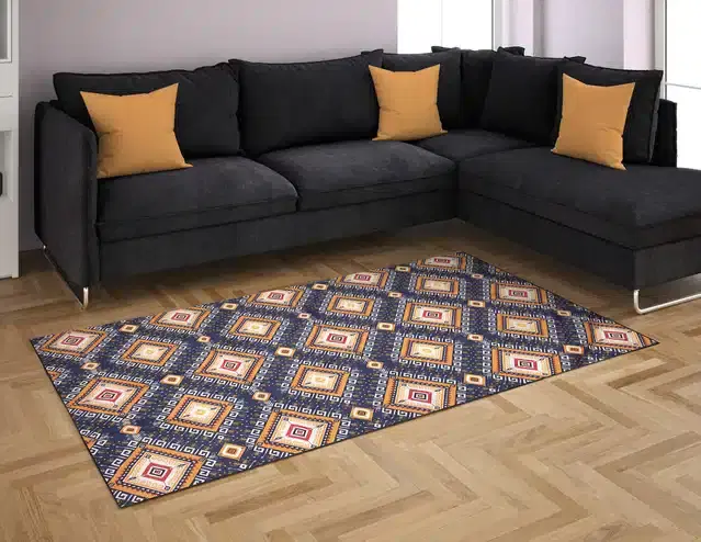 Anti Slip Carpet, Blue, 54x96 Inches