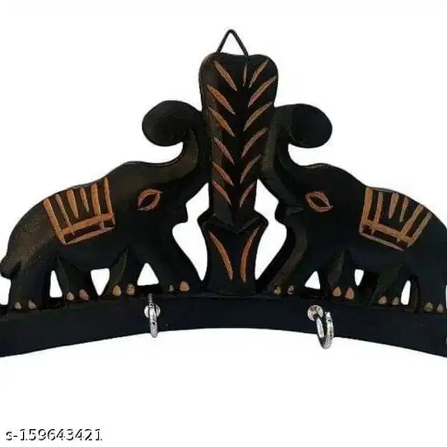 Wooden Key Holder, Black