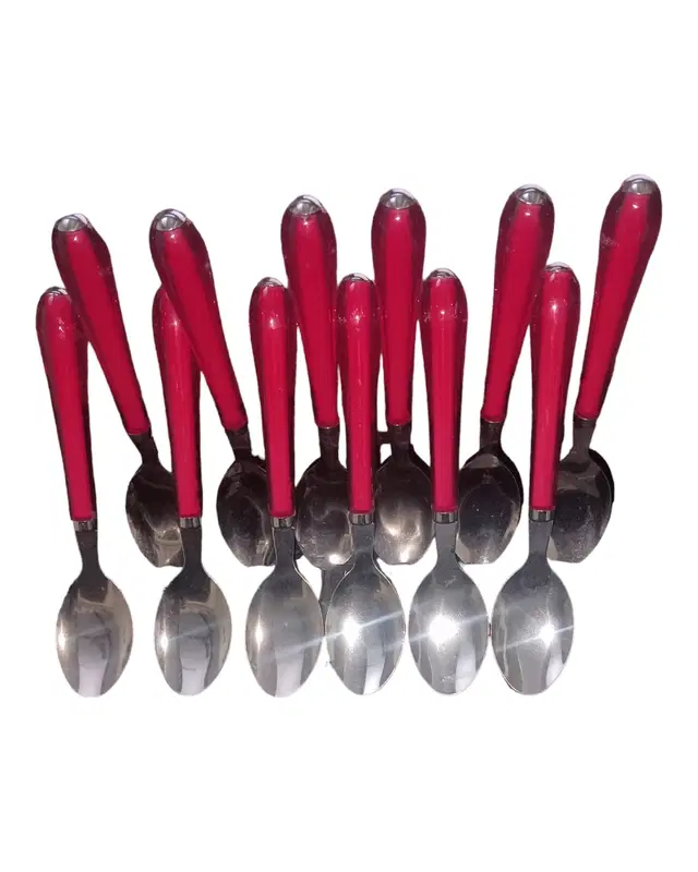 Stainless Steel Spoons Set, Multicolor, Pack of 12