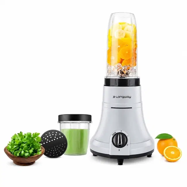 Longway Sage Juicer Mixer Grinder [500 W, 2 Jars, Gray & Black]