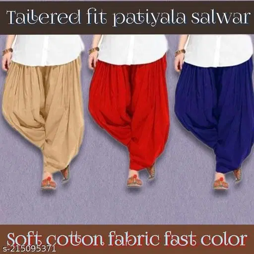 Salwars for Women, Pack of 3 (Navy Blue, 28)