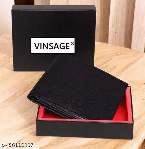 Wallet for Men (Black, Free Size)