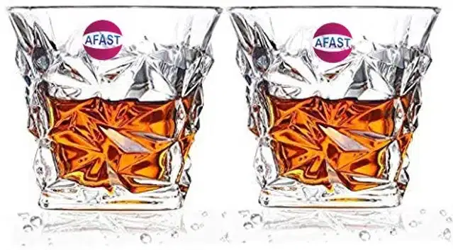 Fancy Water & Wine Glass, 250 ml, Pack of 2