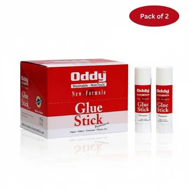 Oddy glue stick-high quality-longer shelf life, Pack of 2