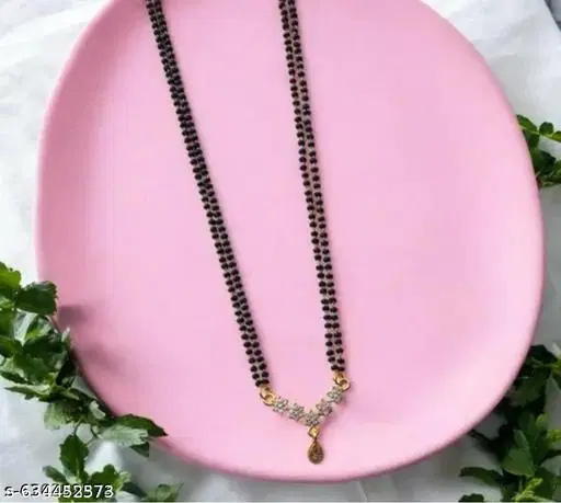 Multiple Strand Mangalsutra White 18 inch for Women