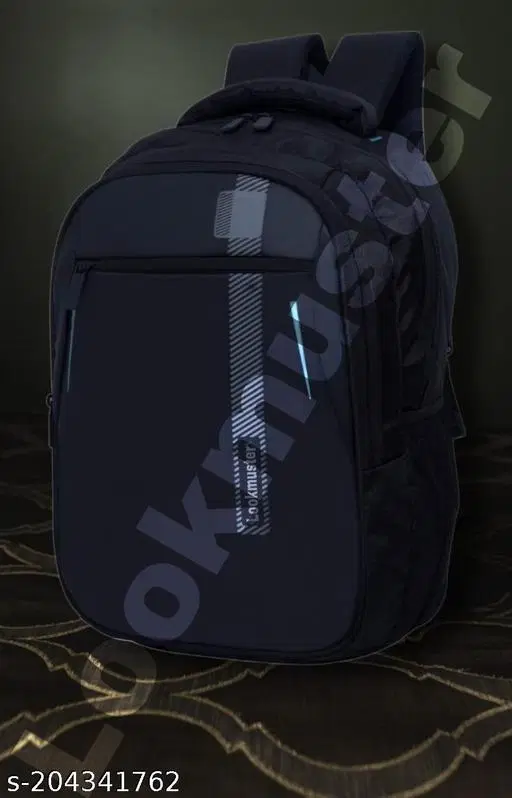 Nylon Backpack for Men & Women, Black