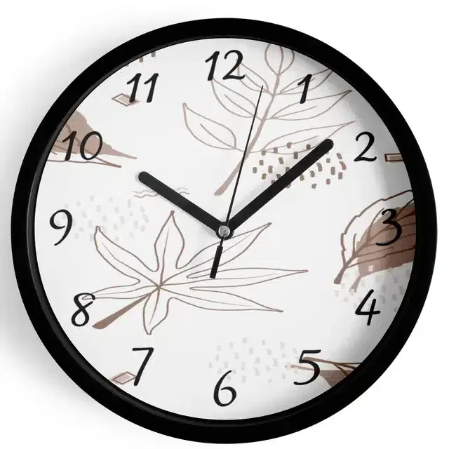 Plastic Printed Wall Clock, Multicolor, 7 Inches