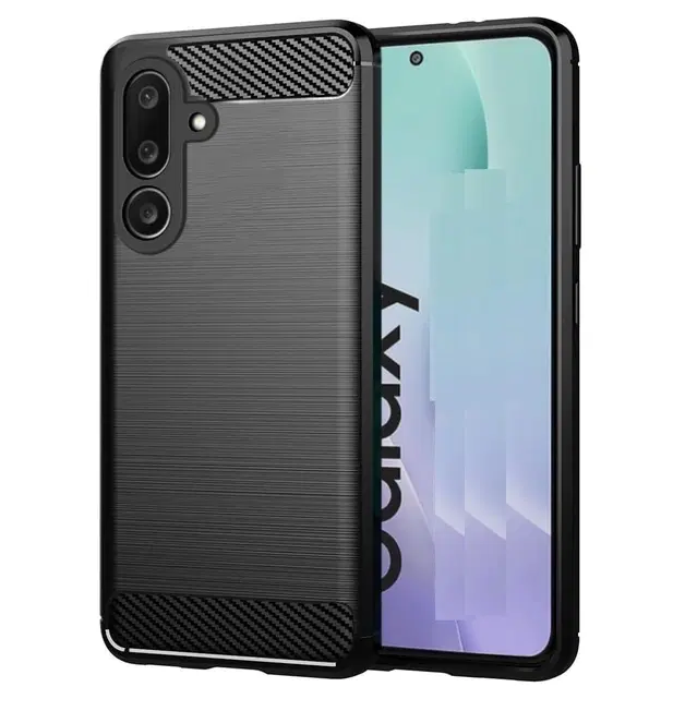 Rubber Mobile Back Cover for Samsung F36 5G / M36 5G (Black)