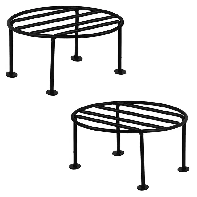 Metal Planter Stand for Pot and Gamla (Pack of 2) (A)
