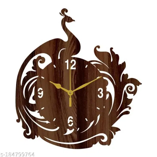 Wooden Wall Clock, Brown