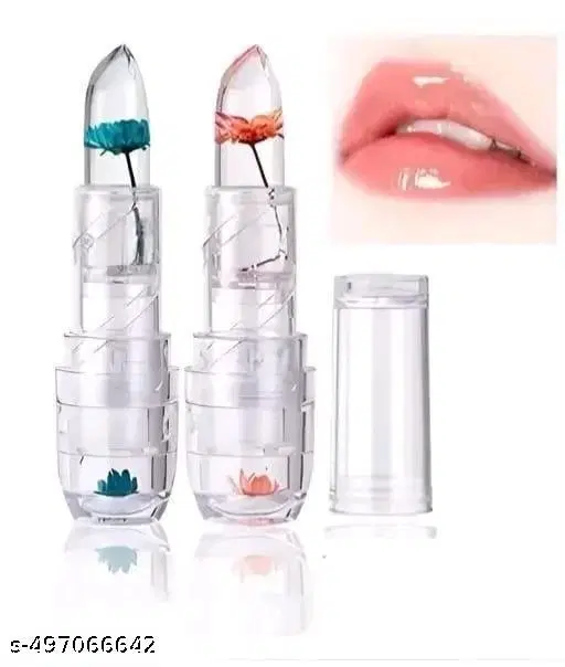 2 Pc Magic Flower Jelly Lipstick Set Temperature