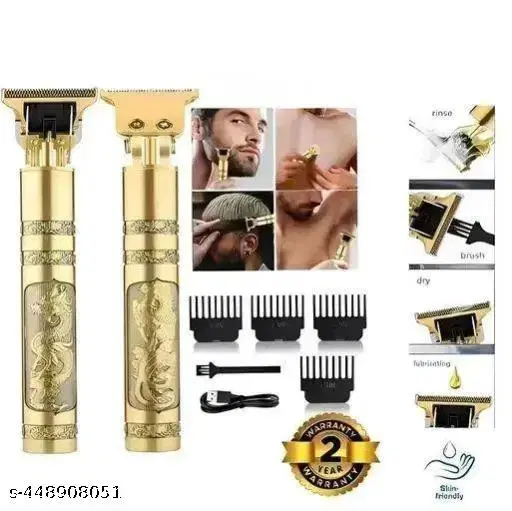 T9 Rechargeable Hair Trimmer for Men, Gold