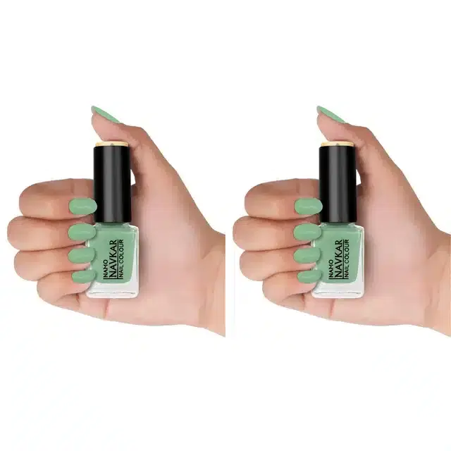 Nail Polish for Women & Girls, Sea Green, 10 ml, Pack of 2
