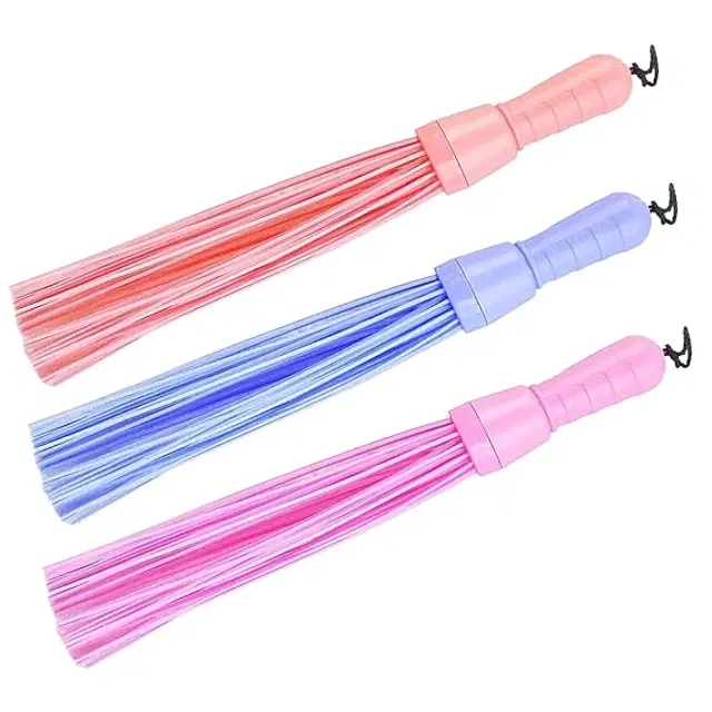 Plastic Brooms Bathroom & Home Floor Cleaning, Multicolor, Pack of 3