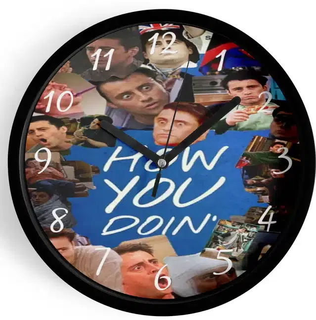 Analog Wall Clock for Home, Multicolor, 7 Inches