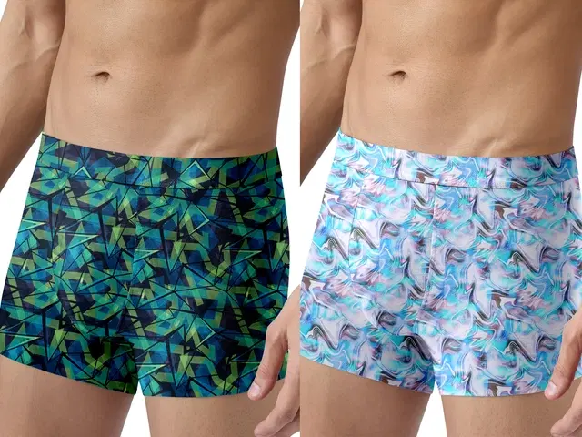 Micro Modal Printed Trunk for Men, Pack of 2 (Multicolor, S)