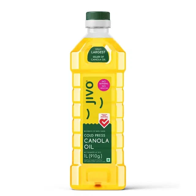 Jivo Cold Press Canola Oil 1 L (Bottle)
