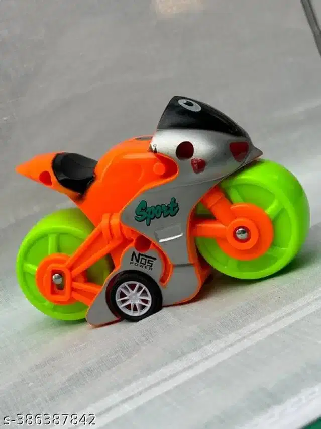 Plastic Motorcycle Toy for Kids, Multicolor