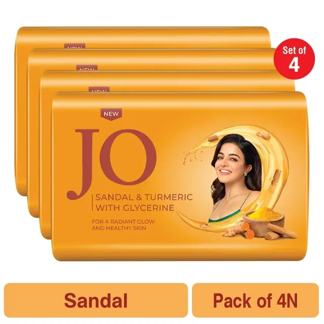 Jo Sandal & Turmeric Soap 4X150 g (Pack of 4)