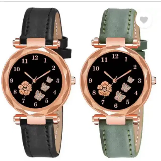 Analog Watch for Women, Pack of 2 (Multicolor)