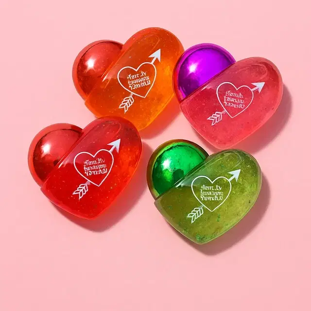 Heart Shaped Lip Gloss (Assorted Shades) (Pack Of 2)