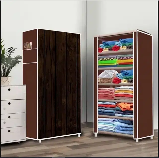 Layer Collapsible Wardrobe, Brown