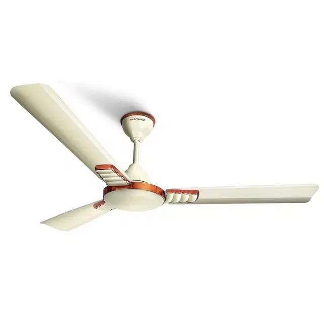 Longway Wave P1 1200 mm 3 Blade Ceiling Fan  (Ultra High Speed | Ivory | Pack of 1