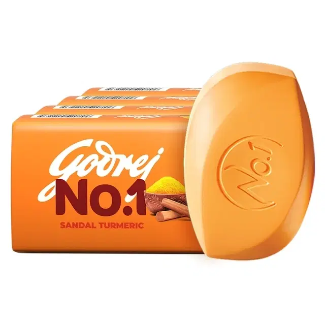 Godrej No.1 Sandal & Turmeric Soap 4X43 g (Pack Of 4)