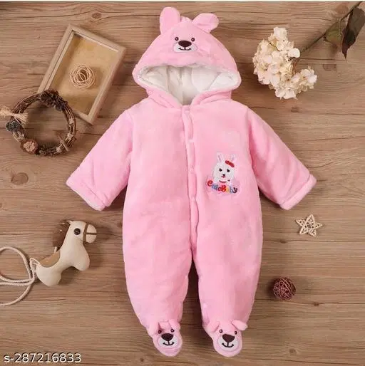 Polyester Rompers for Kids (Multicolor, 3-6 Months)