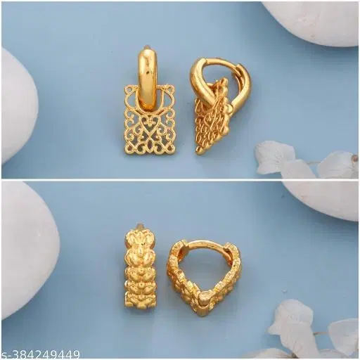 Earrings Combo,Gold-Plated Earrings For Women Girls