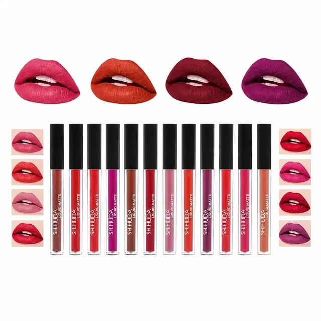 Lipstick Combo, Assorted Shades [Pack of 12]